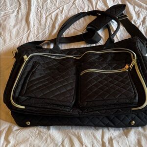 Elegant Black Quilted Women's Bag